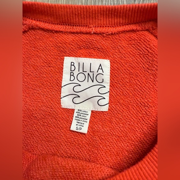 Billabong Orange Moon Magic Cow Skull Sweatshirt Small - Picture 4 of 7